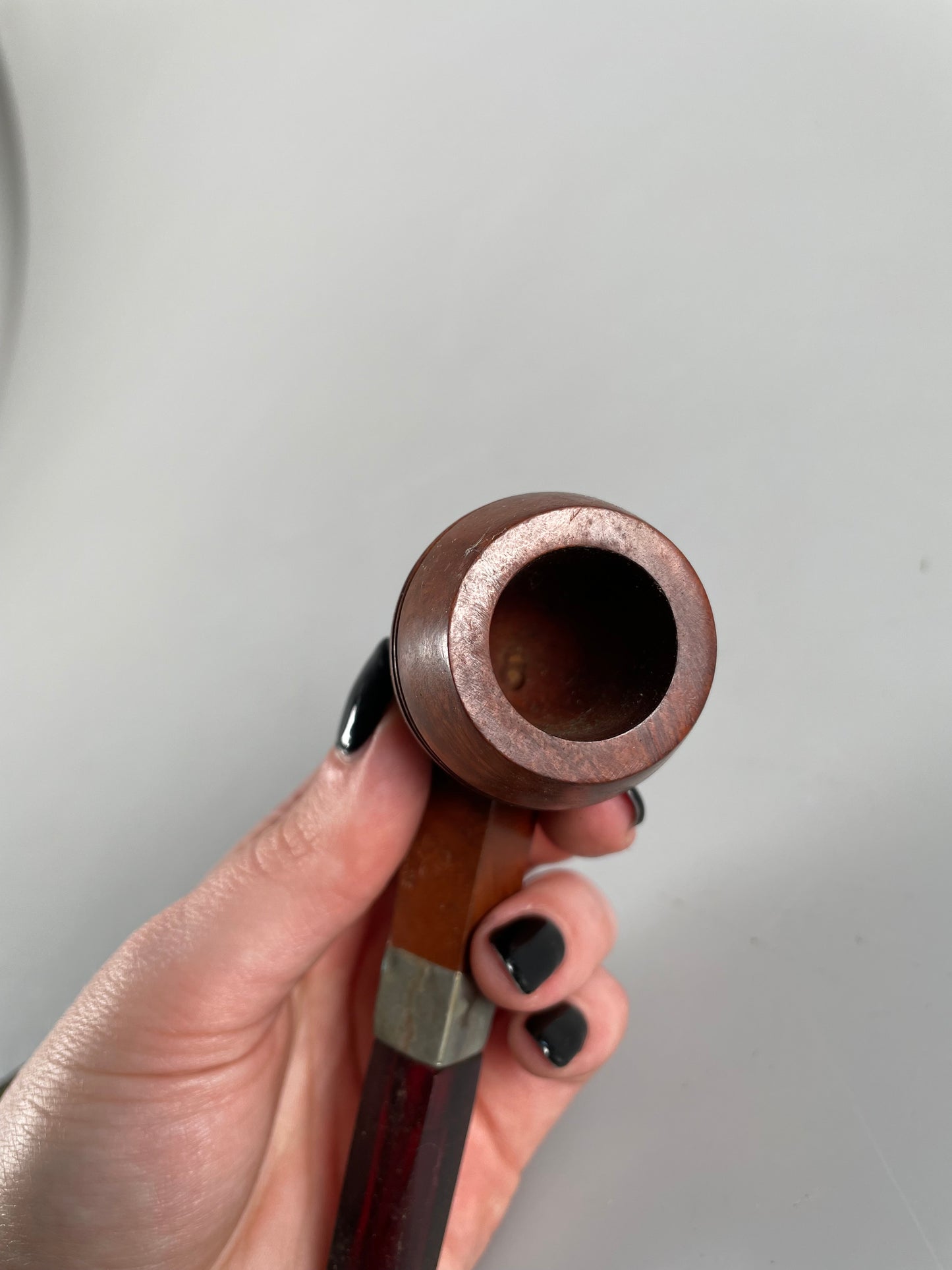 KBB Blue Line Bakelite Pipe Nickle Silver, Unsmoked