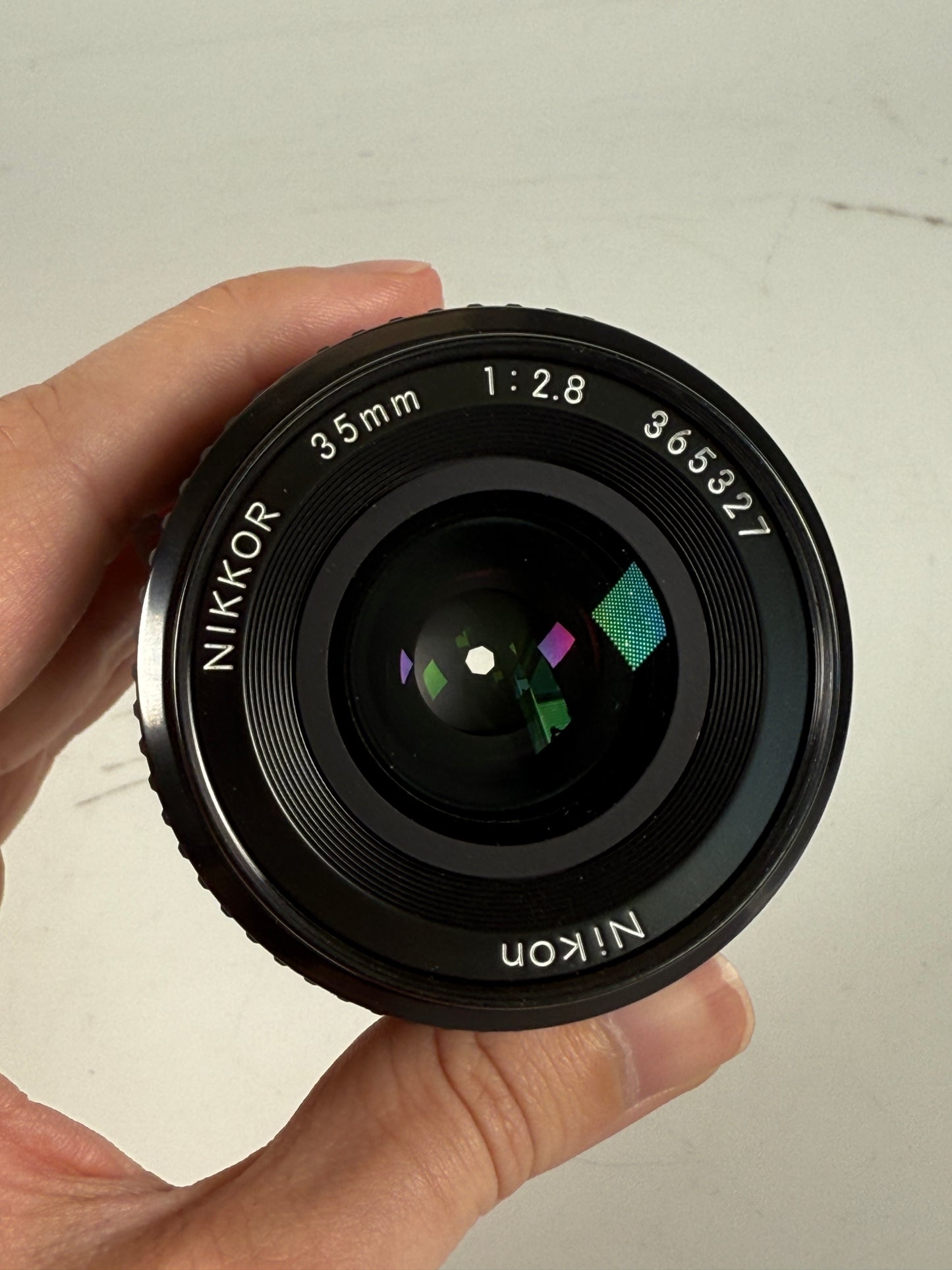 Nikon 35mm f2.8 ai manual focus 35mm film camera lens