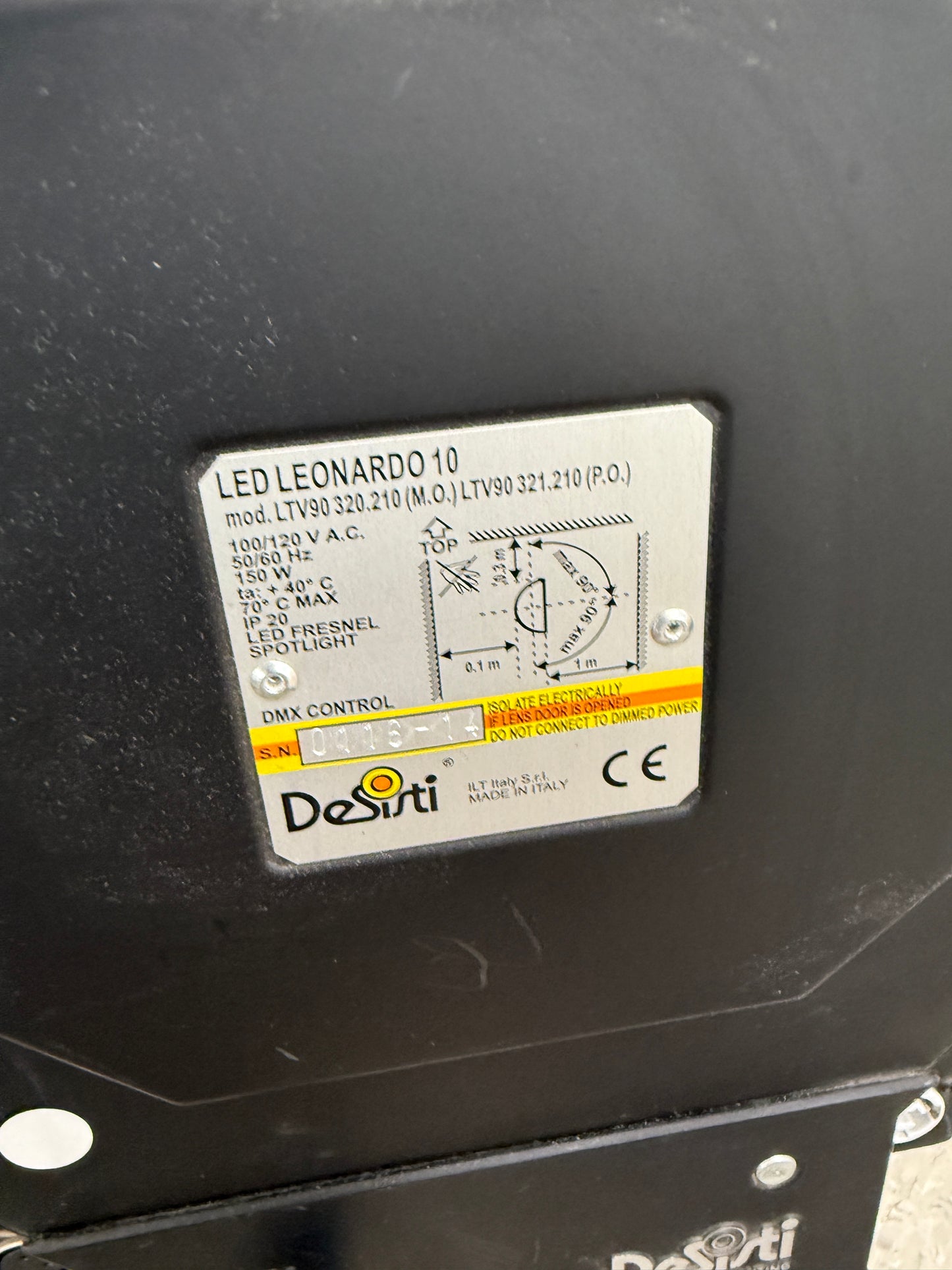 DeSisti LED Leonardo 10 LED Fresnel Eco Friendly Light