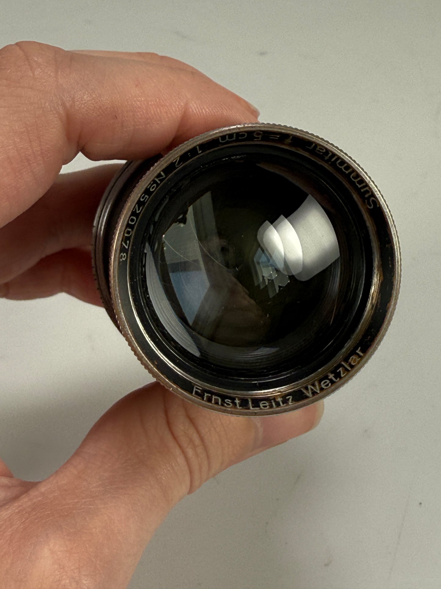 Leica Summitar 5cm f2 Ltm screwmount rangefinder lens Chrome