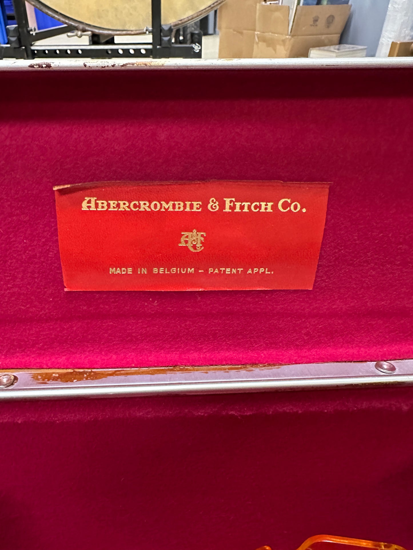 Abercrombie Fitch A&F Steel Metal takedown Shotgun Case Belgium RARE