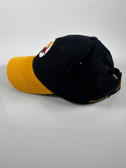 NFL Pittsburgh Steelers Reebok Hat Adult Structured Adjustable Fit Curved Brim