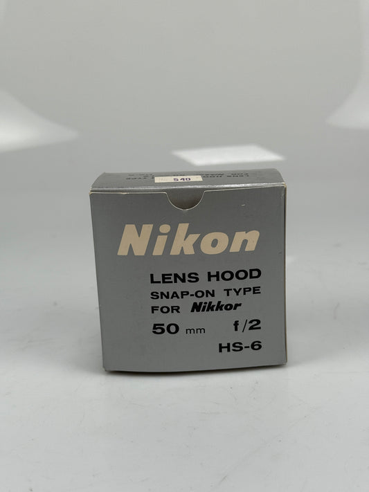 Nikon hs-6 clip - on lens hood for 50mm f/2