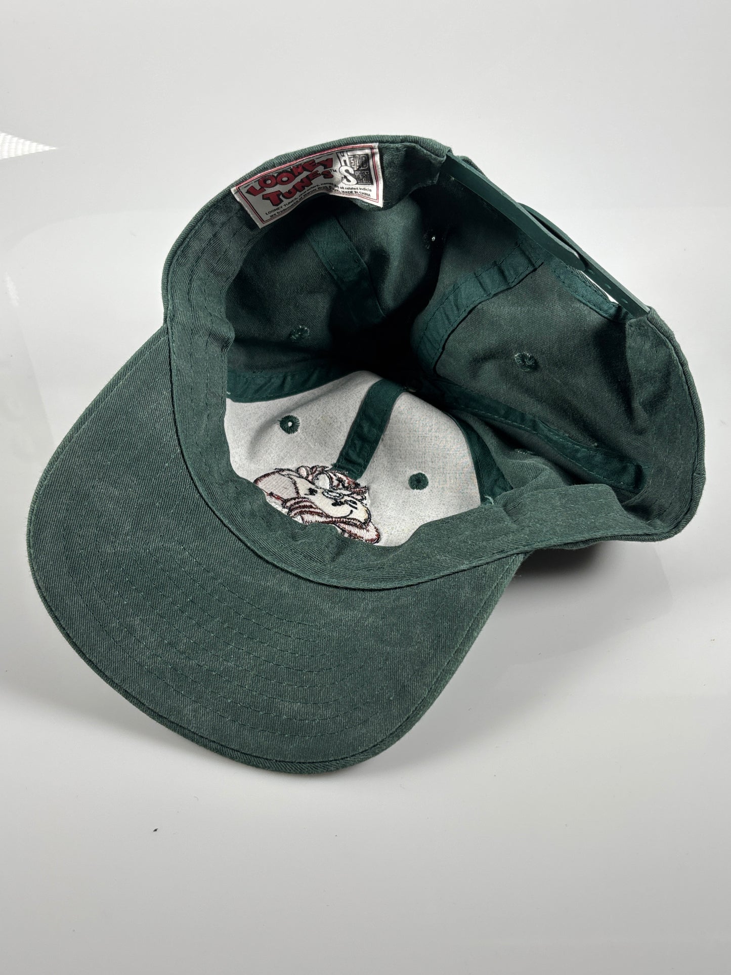Vintage 90s Taz Hat Snapback Cap Break Through Head Start Tasmanian Devil
