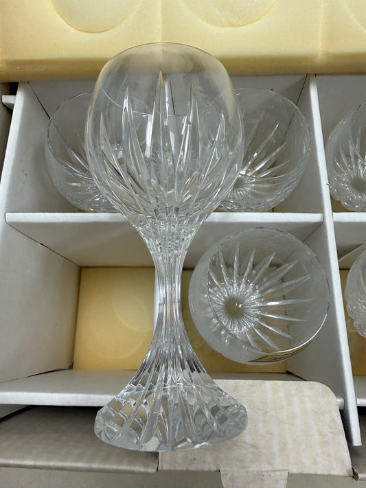 Baccarat Massena Verre No 2 Red Wine Glass 6 7/8 in set of 6 NOS IFEC 1973