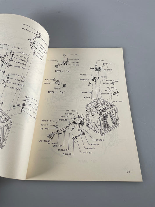 Mamiya RB67 Pro S camera body and roll film holder Service Repair Manual parts catolog