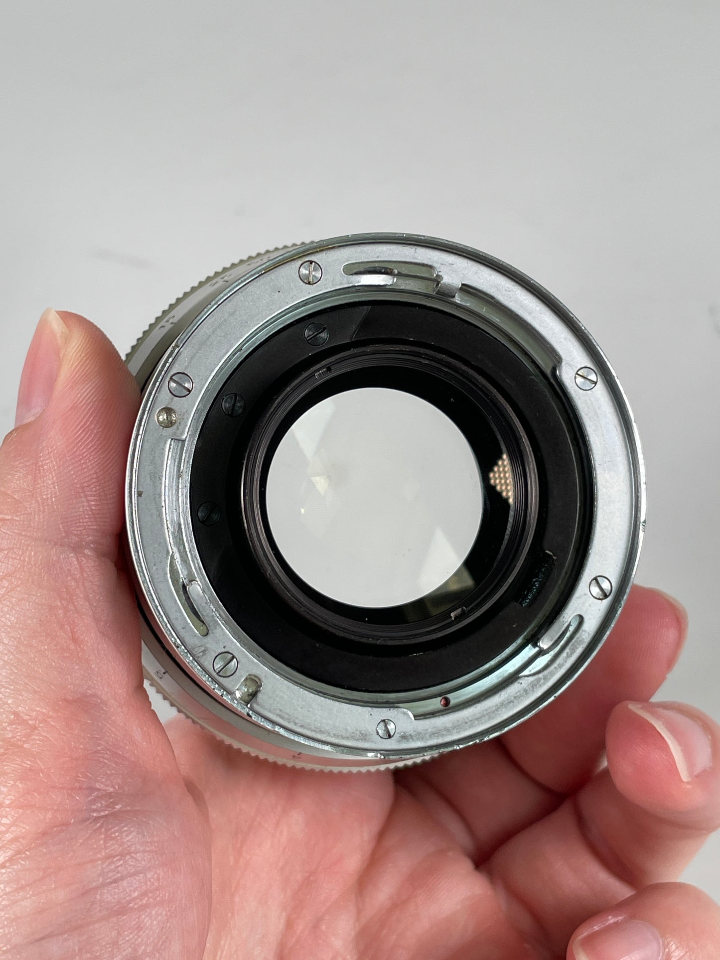 Zeiss 85mm f2 Sonnar Lens for Contarex bullseye camera silver chrome