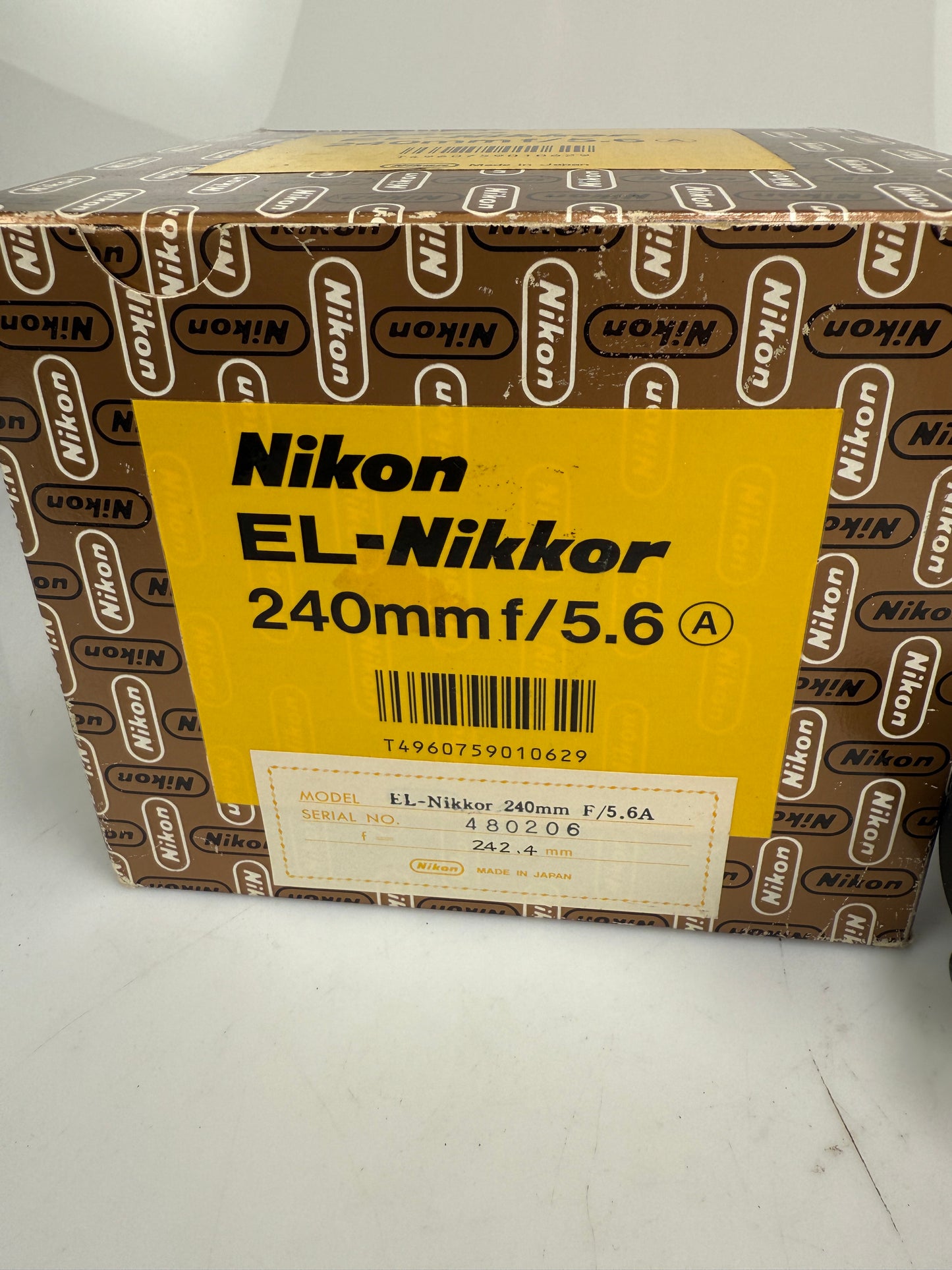 Nikon EL-Nikkor 240mm F5.6 A Enlarging Lens RARE