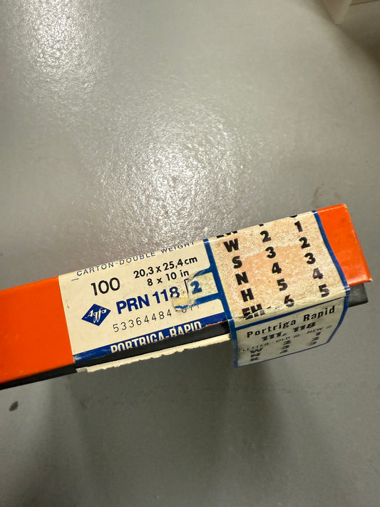 Agfa Portriga Rapid Photo Paper 50 Sheets 11x14 inch PRN 118 2