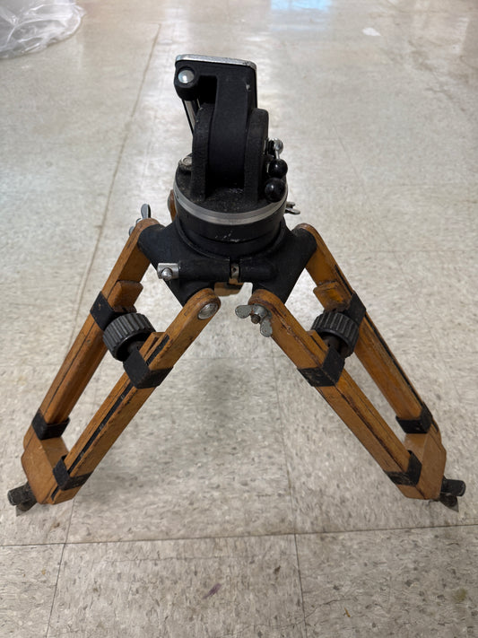 Arri wooden tripod with tilt head RARE vintage short