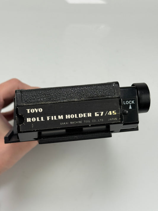 Toyo 67/45 Roll Film Back Holder 6x7 to 4x5 Cameras