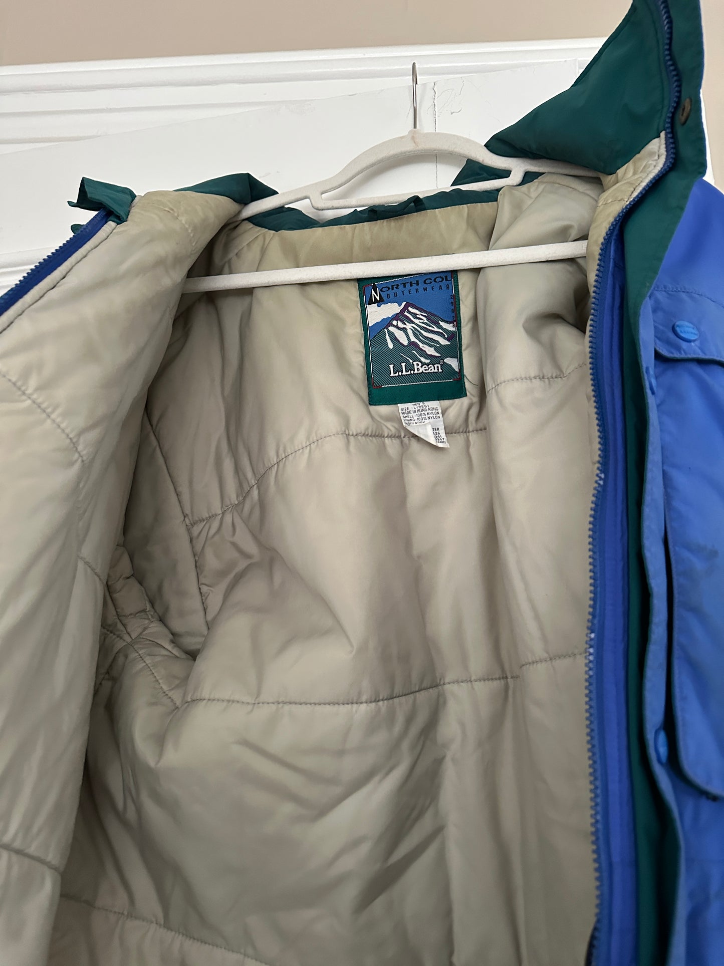 VTG LL Bean Men’s 90s North Col GORE TEX Insulated Parka Jacket Coat Large