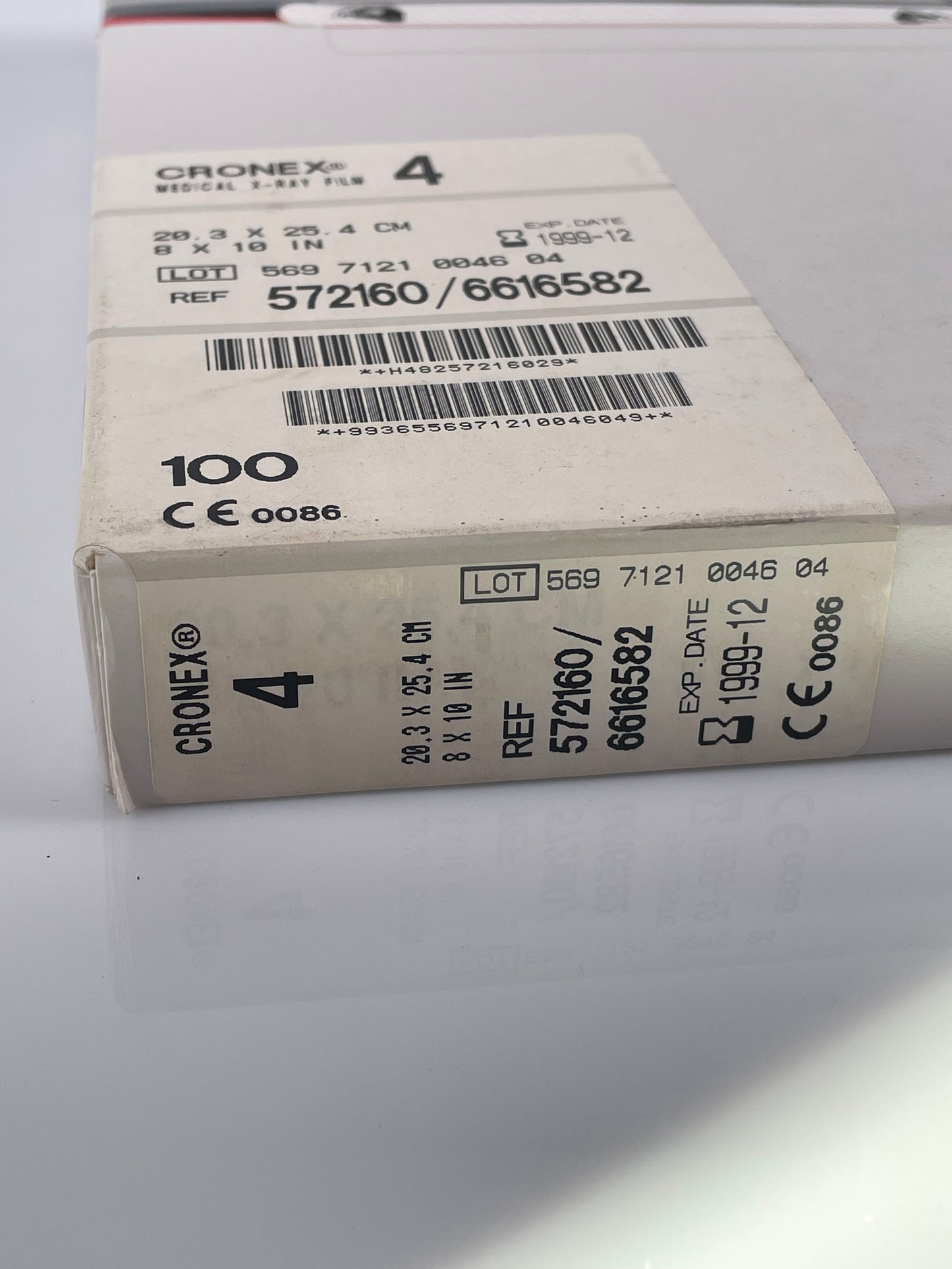 Sterling diagnostic imaging 8x10 Cronex medical x-ray film 4