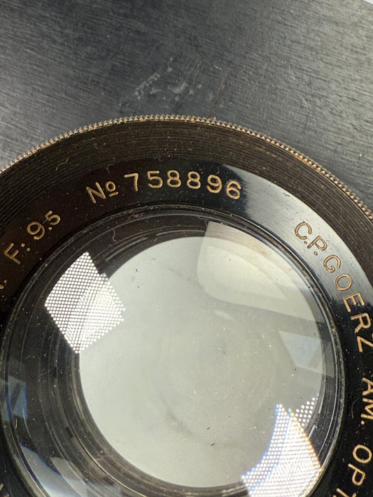C.P. Goerz Apochromat 16 1/2" 16.5 420mm f9.5 Artar Red Dot for 8x10