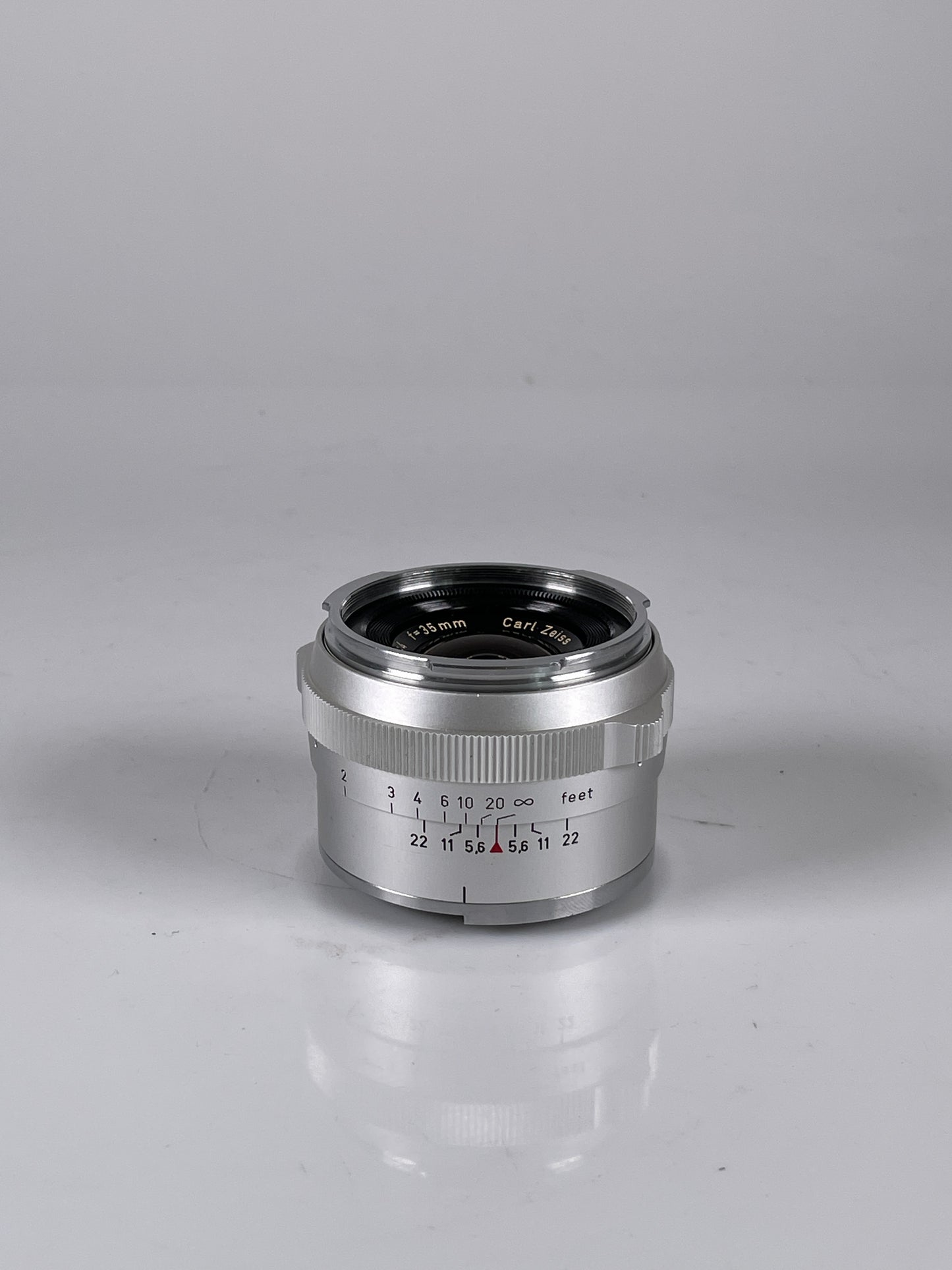 Zeiss 35mm f4 Distagon Lens for Contarex chrome silver