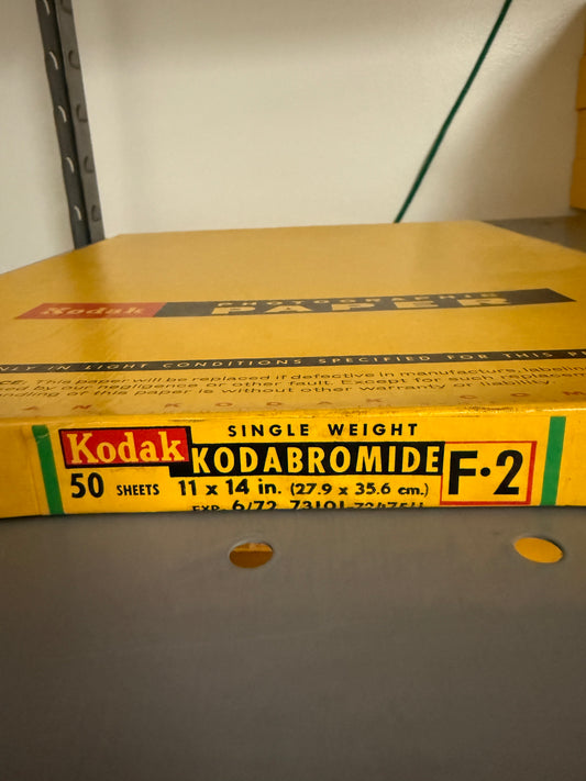 Kodabromide F2 B&W Paper - 11x14, 50 sheets, SEALED single weight