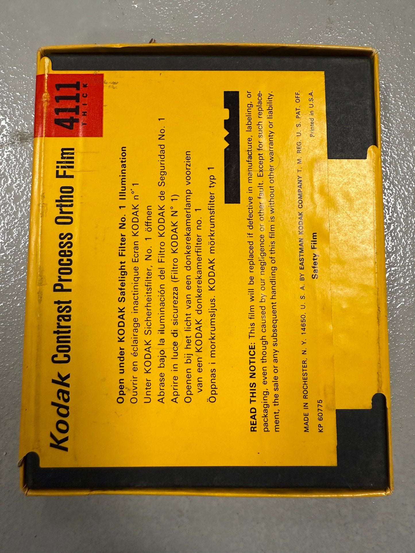 Kodak 4x5 25 sheets Contrast Process Ortho, 4111 film