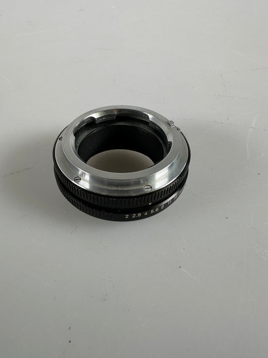 Leica Leitz 14127F Black M to R Lens Adapter