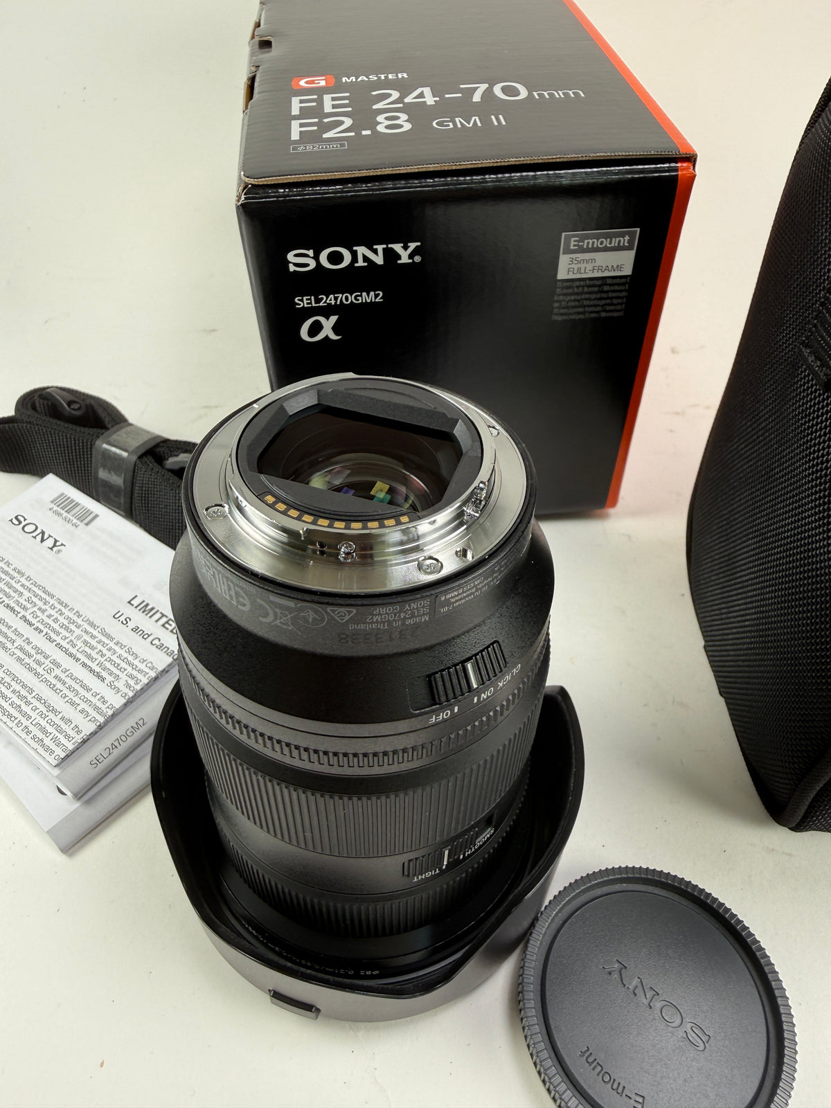 Sony FE 24-70mm f2.8 GM II E-Mount Camera Lens - Black