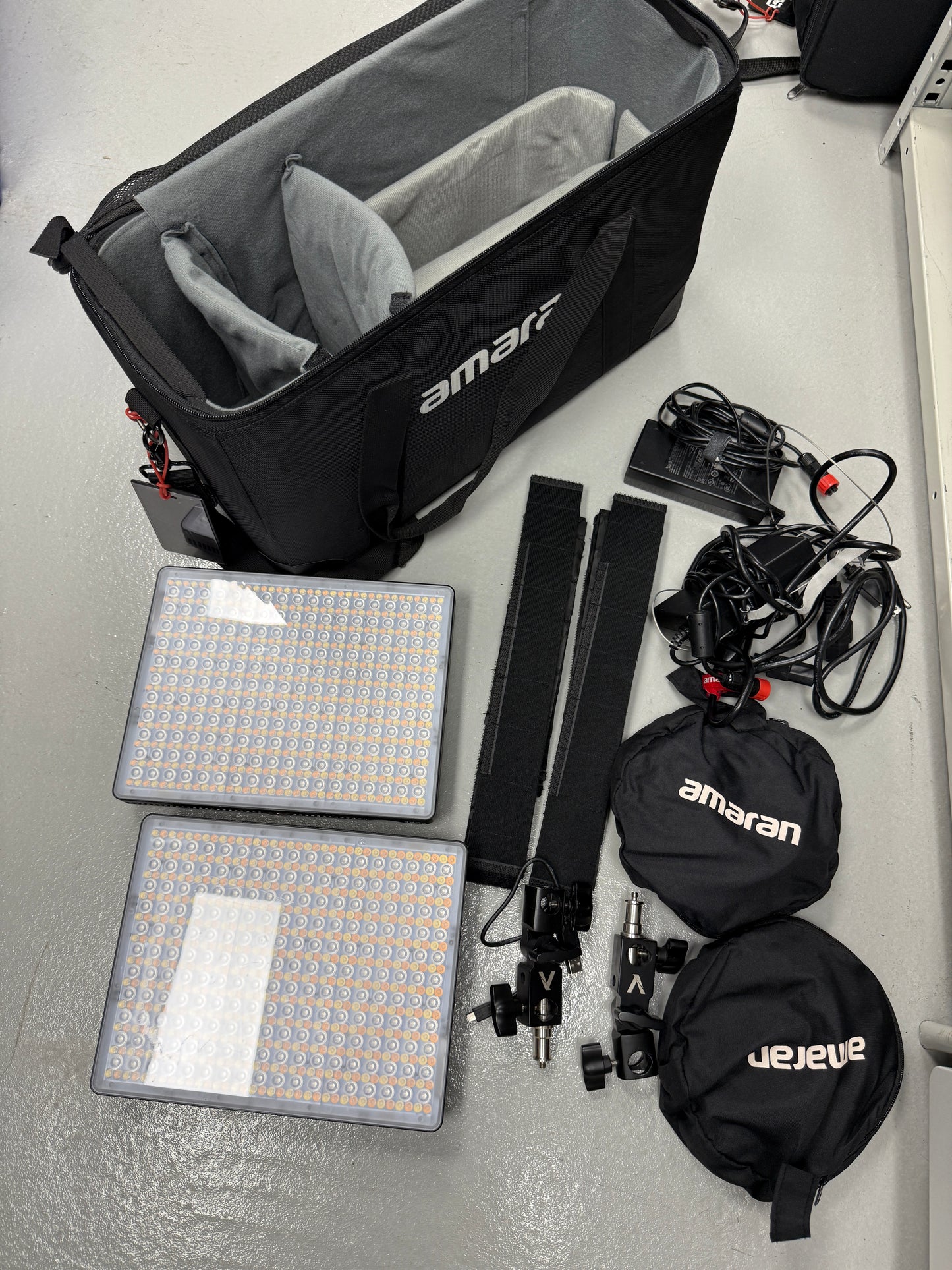 Aputure Amaran P60c RGBWW LED Soft Light Panel 2 light kit