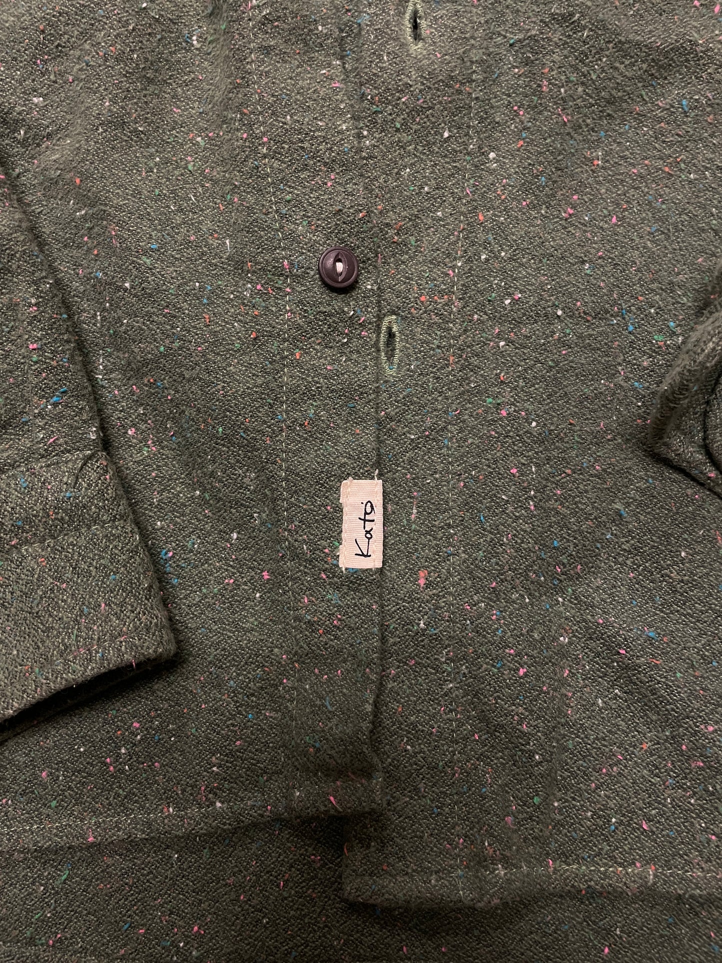 Hiroshi Kato green 100% Cotton Shirt dress shirt collar button up
