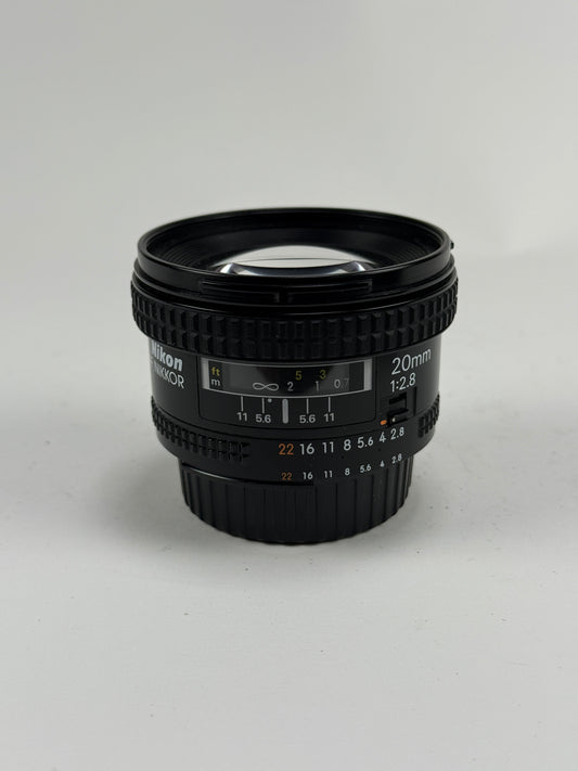 Nikon Nikkor AF 20mm F2.8 D Lens