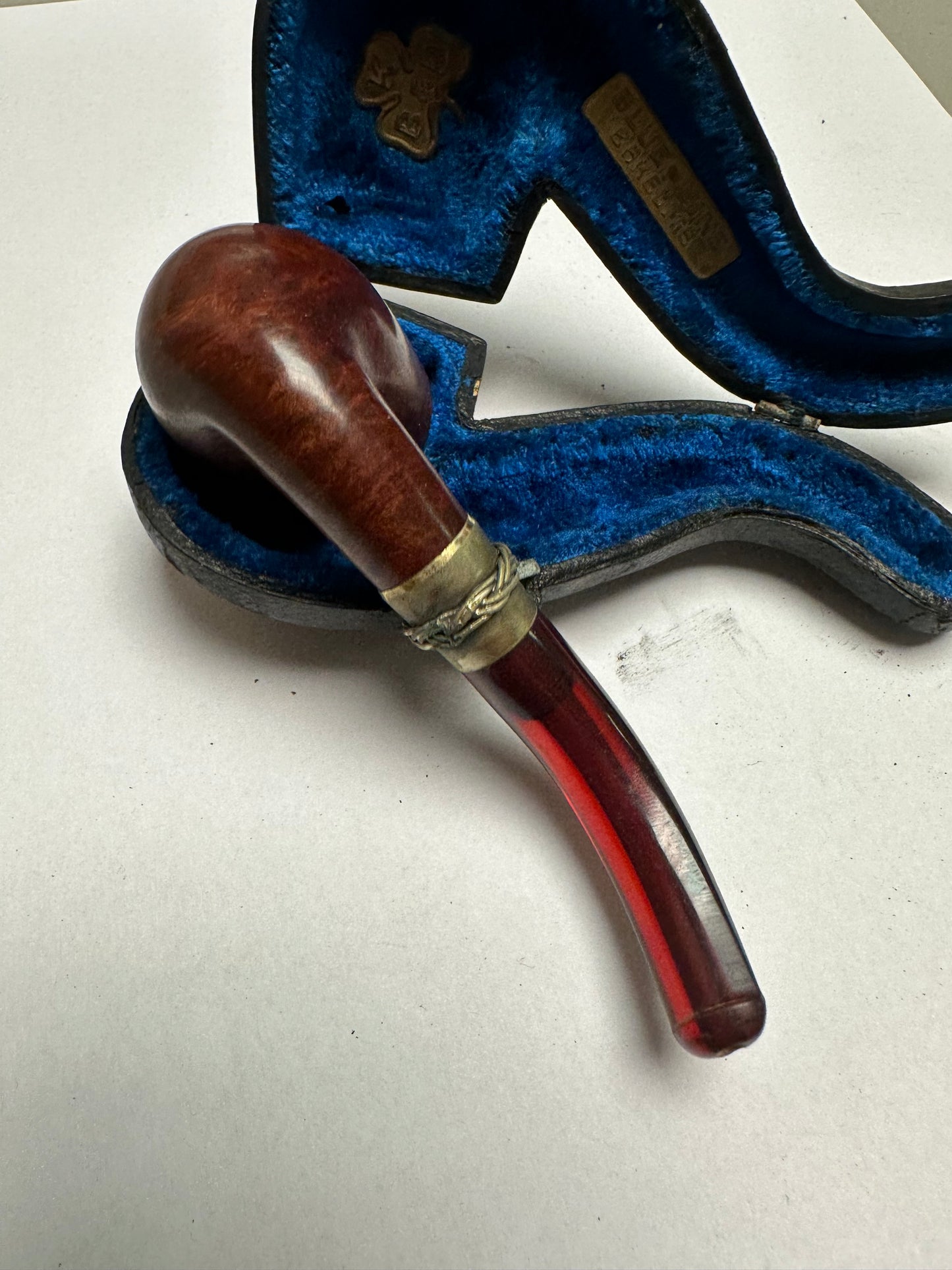 KBB Blue Line Bakelite Pipe, Unsmoked braid