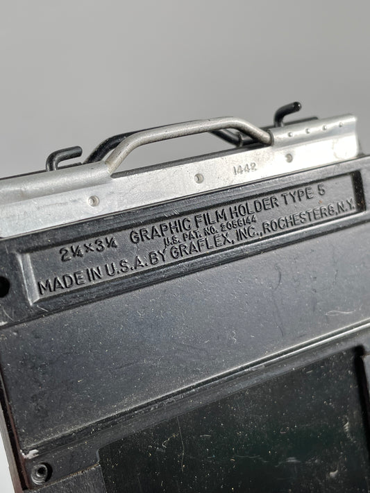 Graflex Graphic 2 1/4 x 3 1/4 2x3 film holder type 5