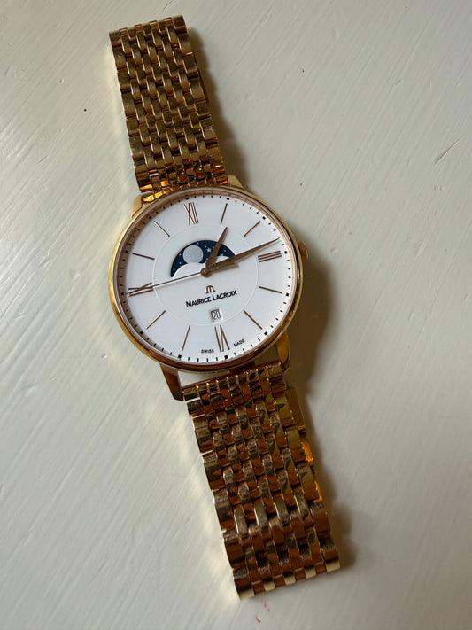 MAURICE LACROIX Eliros 40mm Moonphase Gold Tone