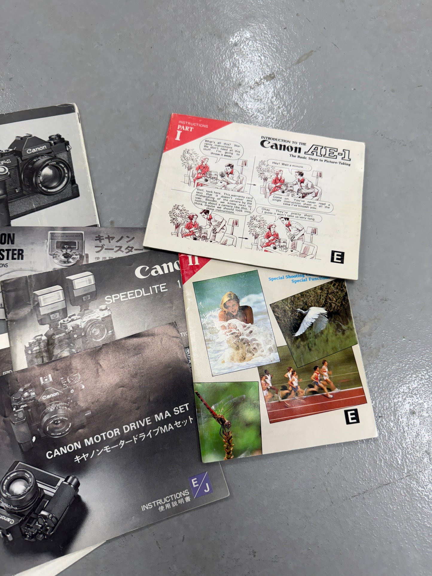 Canon Instruction Manual Booklet lot