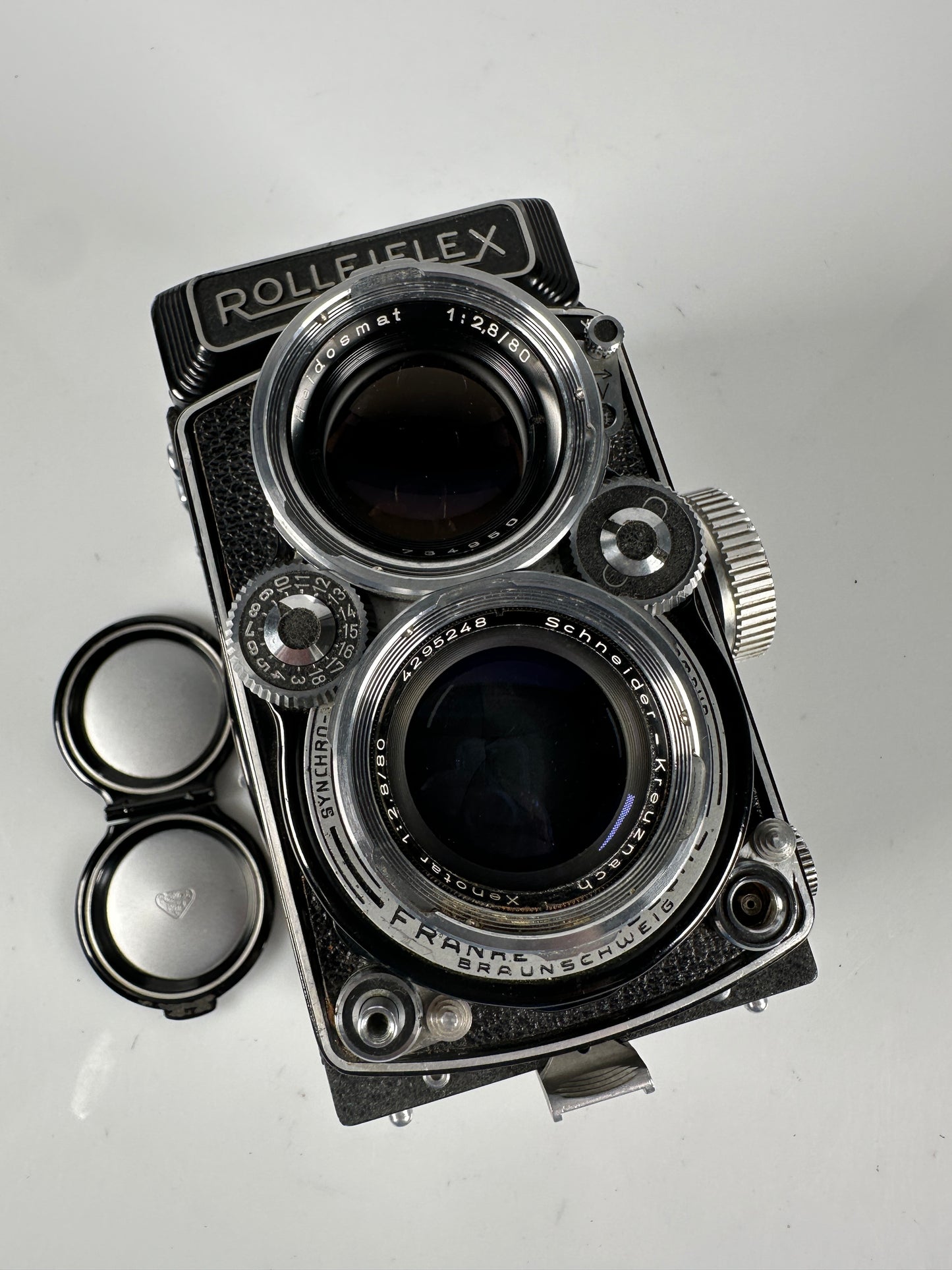 Rolleiflex 2.8D Medium Format Film Camera W/ Xenotar 80mm f2.8 Lens