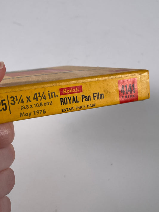 Kodak Royal Pan Black & White Film 25 Sheets pack 3x4 3 1/4 x 4 1/4