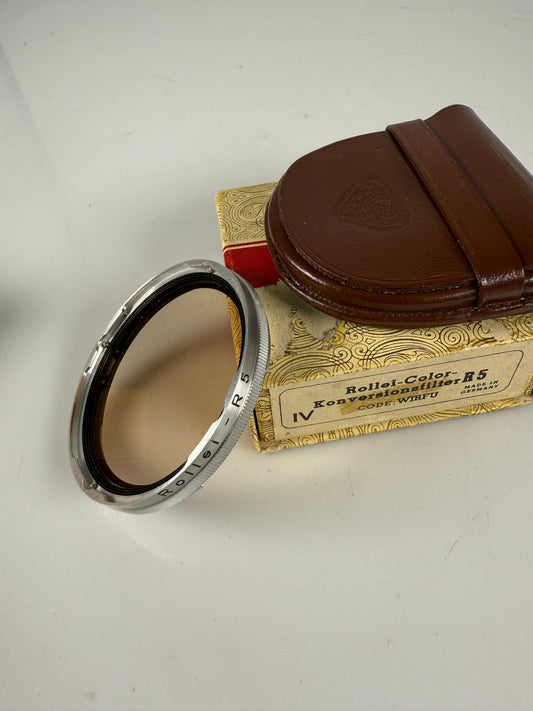 Rollei Bay IV Filter R5 -0.5 For Camera TLR Rolleiflex Wide RARE WIRFU