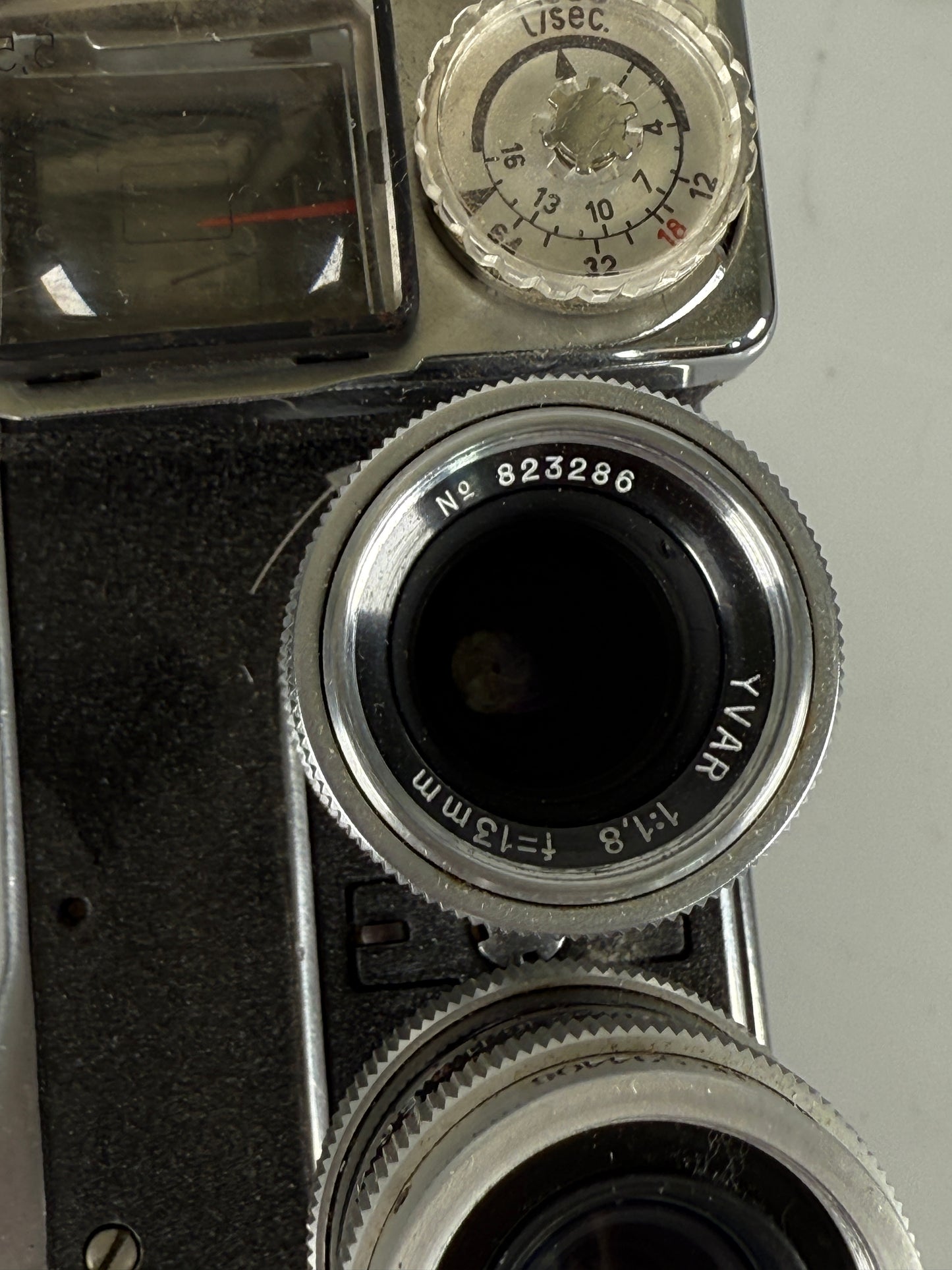 Paillard Bolex B8L Double 8mm Movie Cine Film Camera w/ 13mm and 5.5mm Kern lens