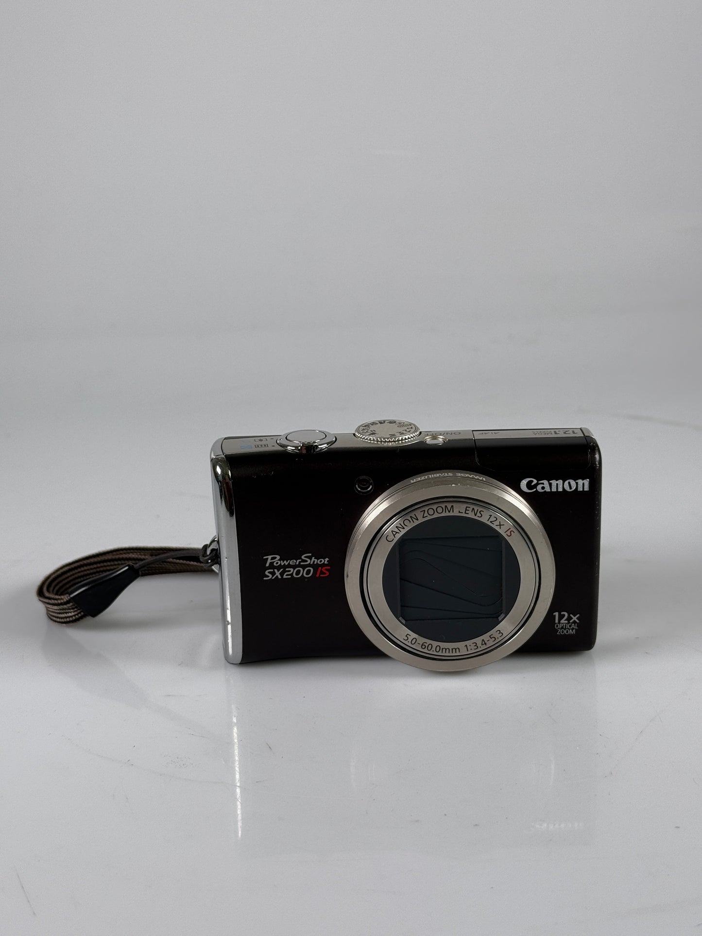 Canon PowerShot SX200 IS 12.1MP Digital Camera - Black
