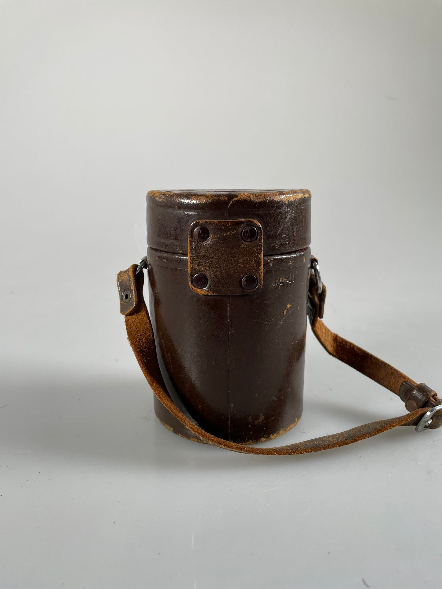 NIKON NIPPON Kogaku Tokyo LENS CASE , BROWN leather