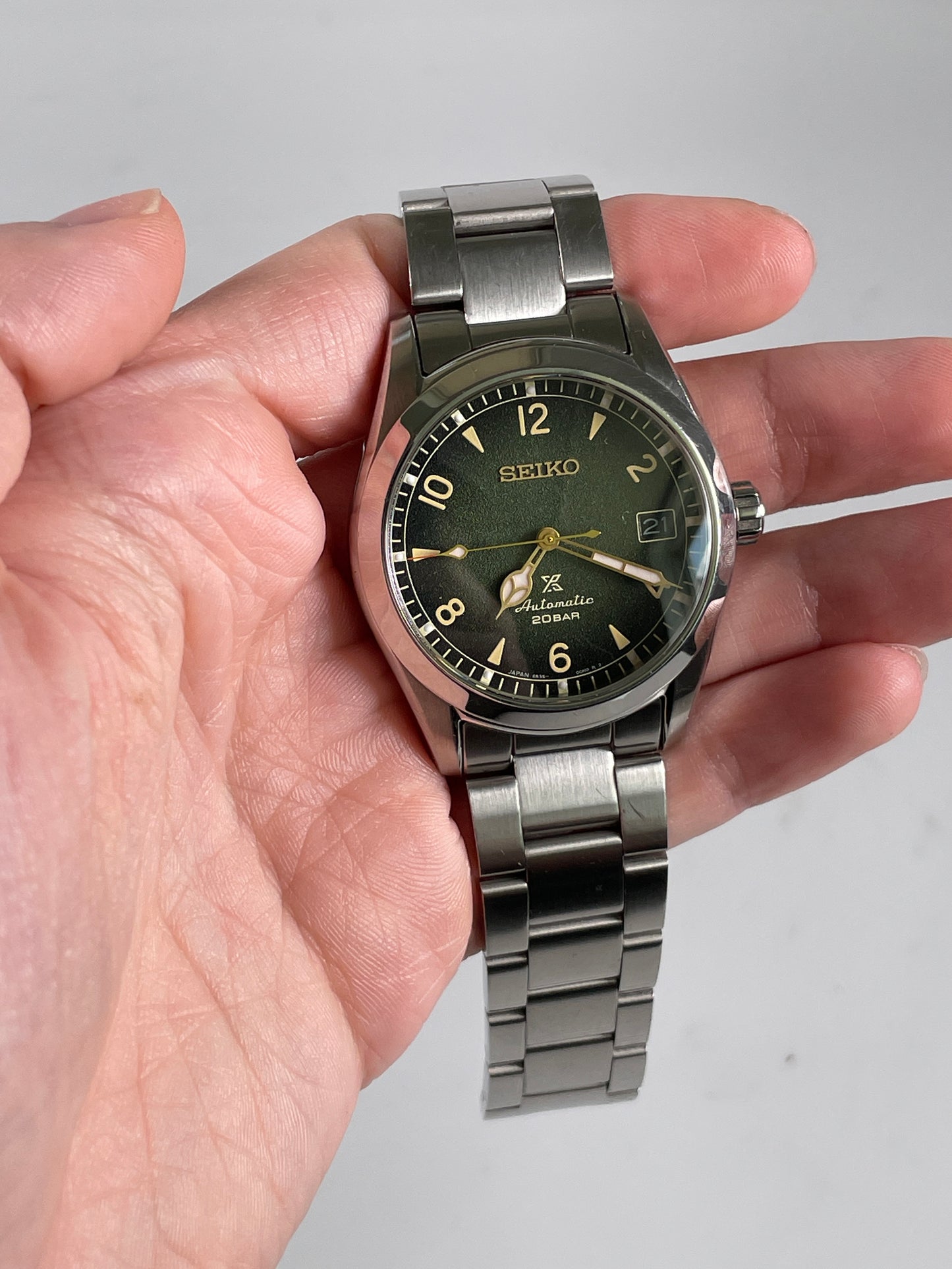 Seiko Prospex Luxe SS 6R35-01B0 SS Automatic Green SPB155J1