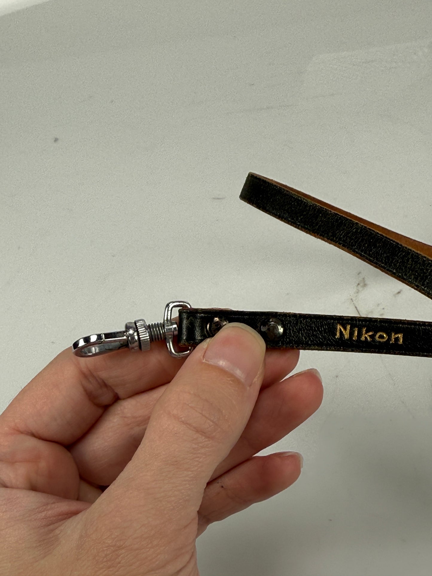 Nikon Camera Rangefinder RF S Strap brown leather RARE