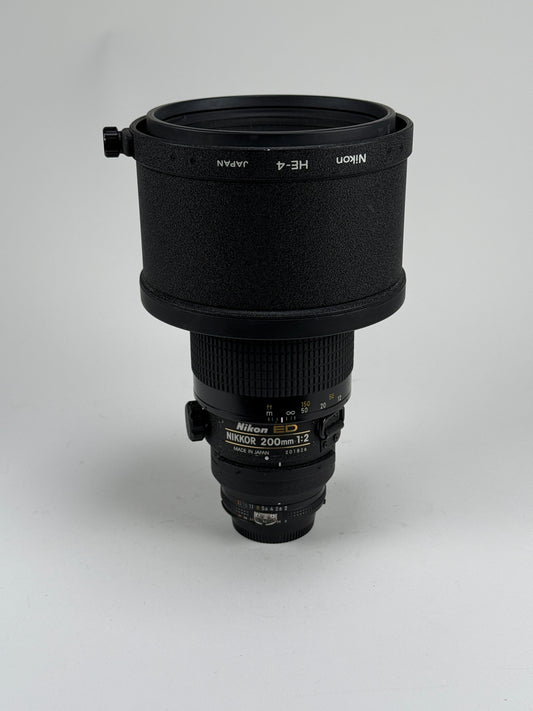 Nikon 200mm f2 Nikkor ED AIS Manual Focus Lens
