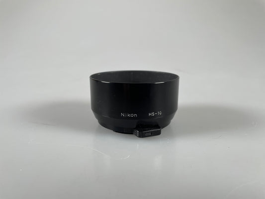 NIKON HS-10 LENS HOOD SHADE FOR 85MM F/2, 105MM F/2.5 LENSES -- 52MM SNAP On