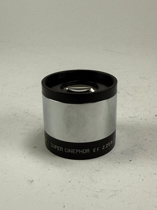 Bausch Lomb super Cinephor 2.25 inch f2 57.2mm projection lens RARE