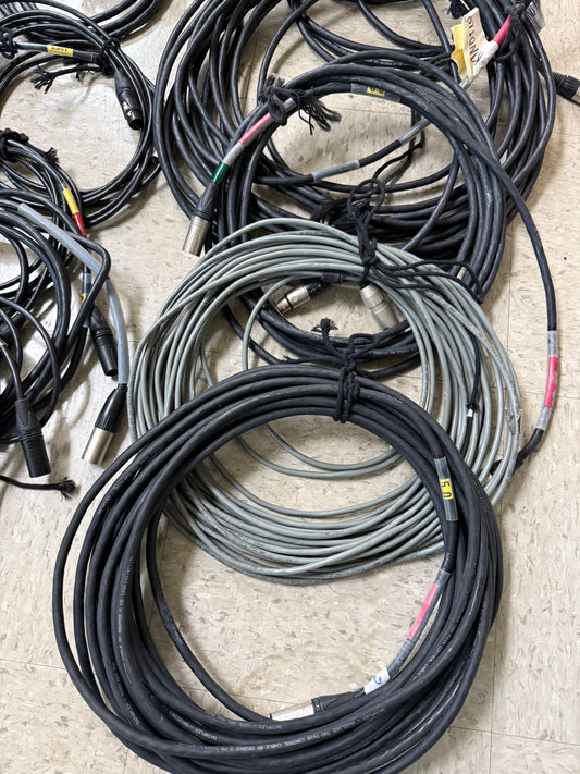 Lot of 28 XLR 5 Pin Male to XLR 5 Pin Female DMX Lighting Cable