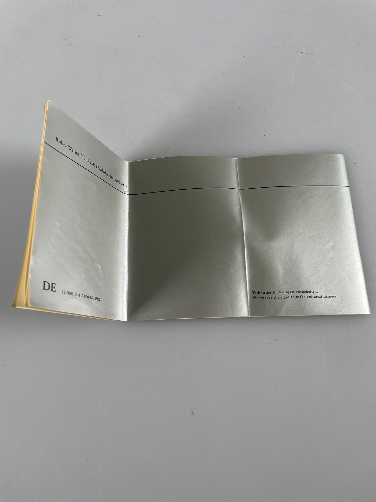 ROLLEI 35 Camera Original Instructions Owner Manual