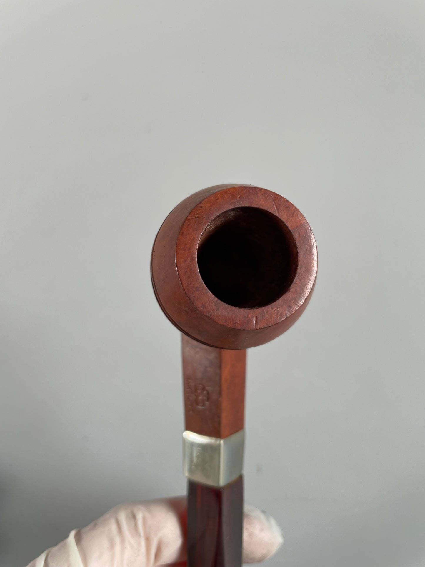 KBB Blue Line Bakelite Pipe Nickle Silver, Unsmoked