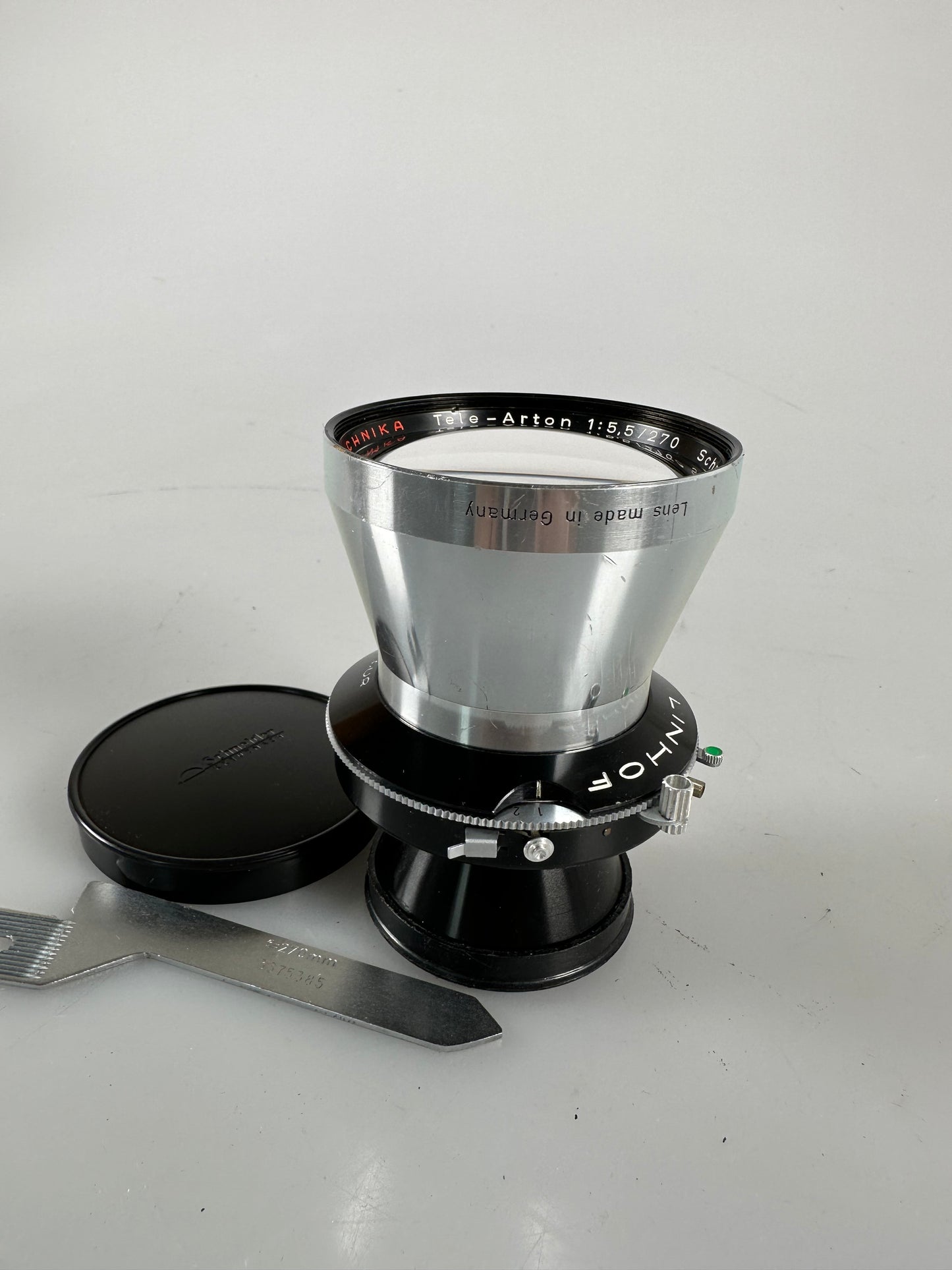 Linhof Schneider Kreuznach 270mm f5.5 lens (Linhof Technika Select) with cam