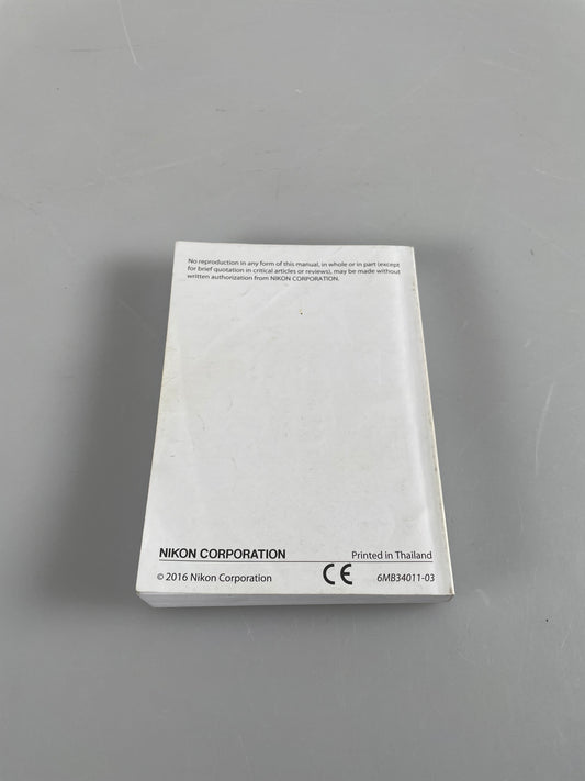 Nikon D500 Digital Camera Instruction Manual