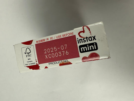 New Fujifilm Instax Mini Heart Sketch Instant Film (10 Exposures) 2025/07