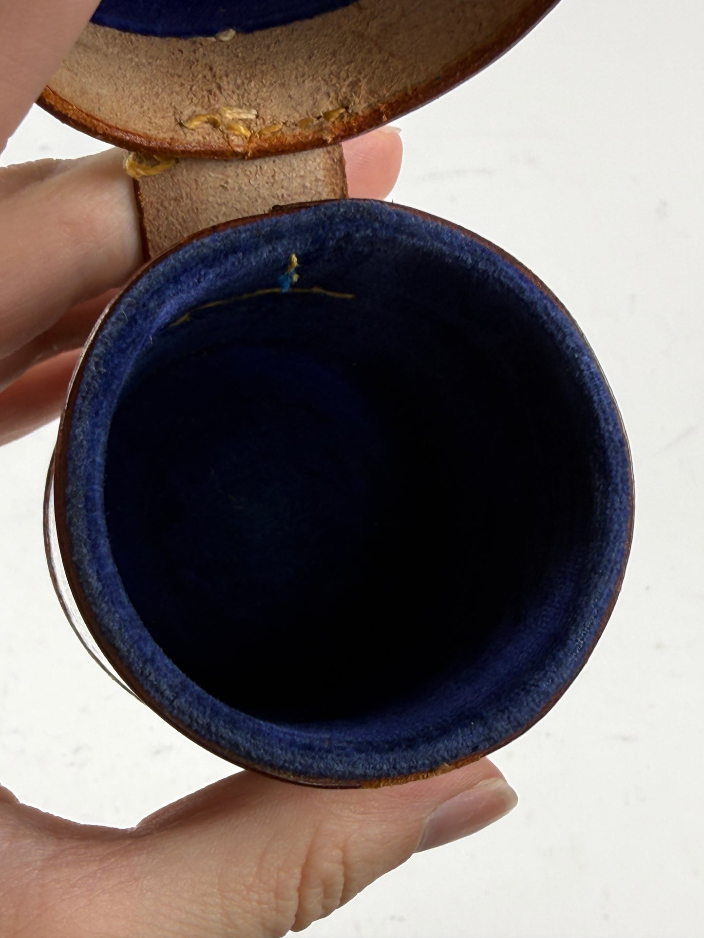 Leica Leitz Brown Leather Lens Case for rangefinder lens 50mm 5cm