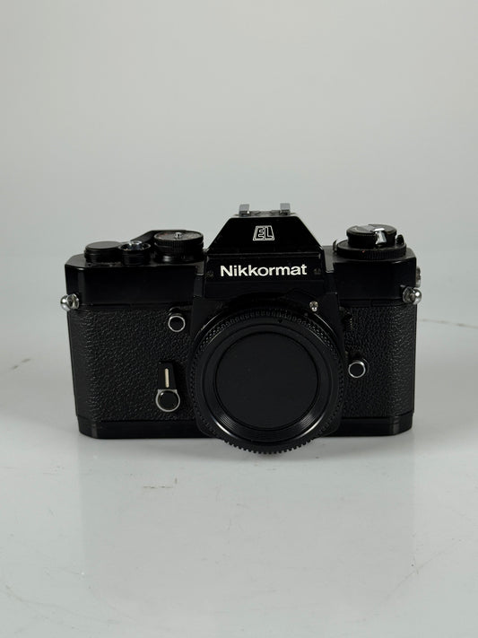 Nikon Nikkormat Nikomat EL 35mm SLR Film Camera Body black