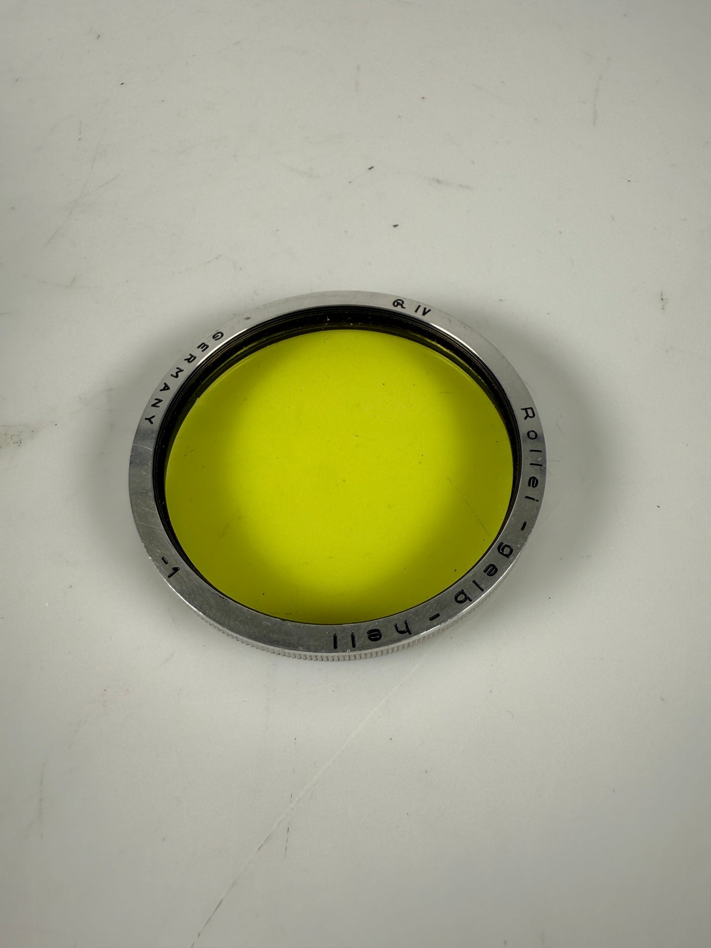 Rollei Bay IV Filter Gelb Hell -1 yellow For Camera TLR Rolleiflex Wide RARE